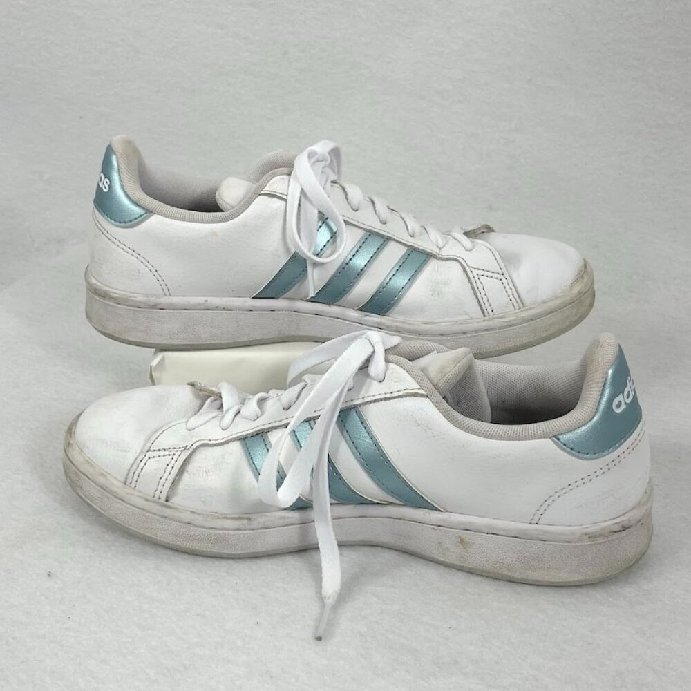 Adidas Grand Court Cloudfoam Leather Sneakers Classic Outdoors Athleisure 7.5